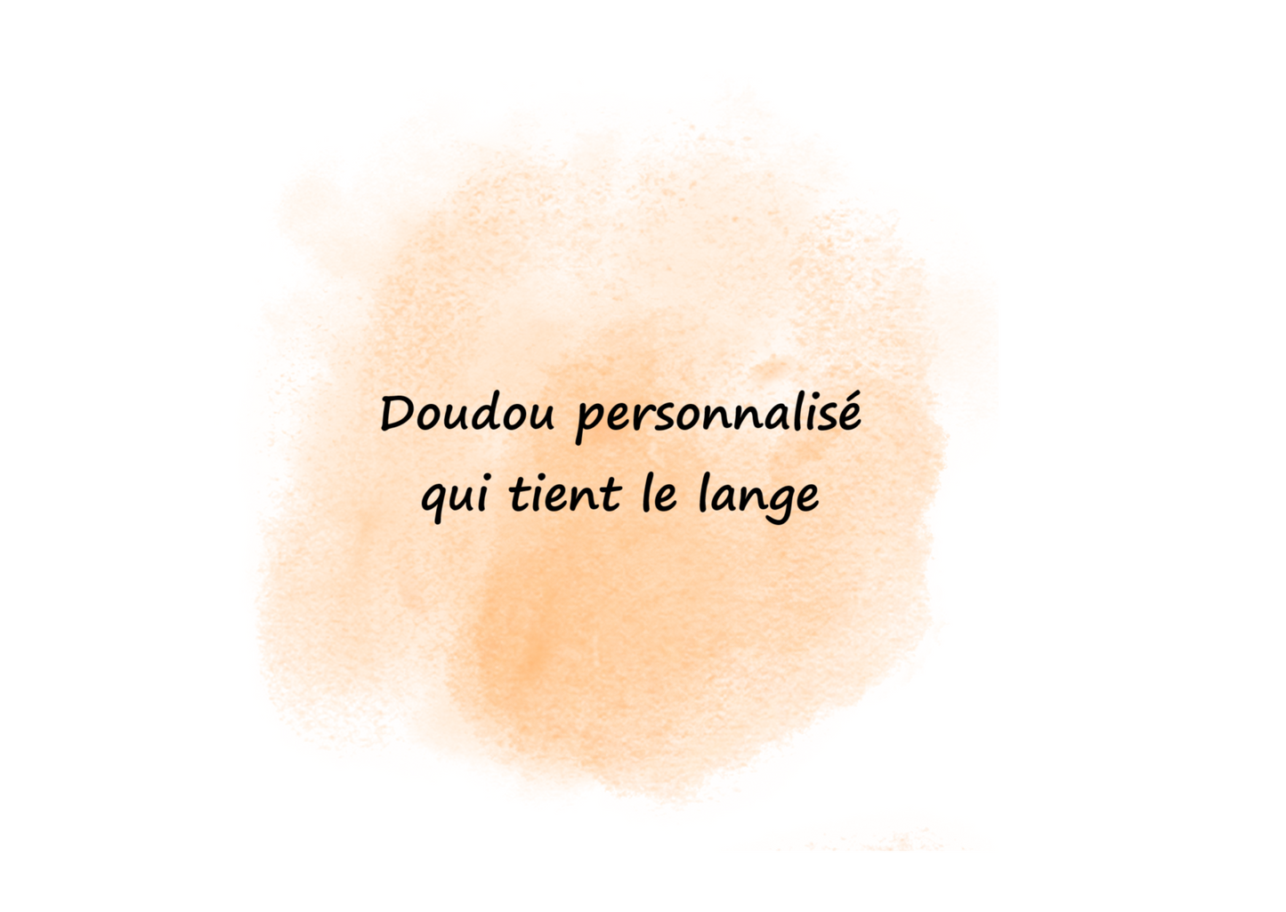 doudou personnalisé qui tient le doudou