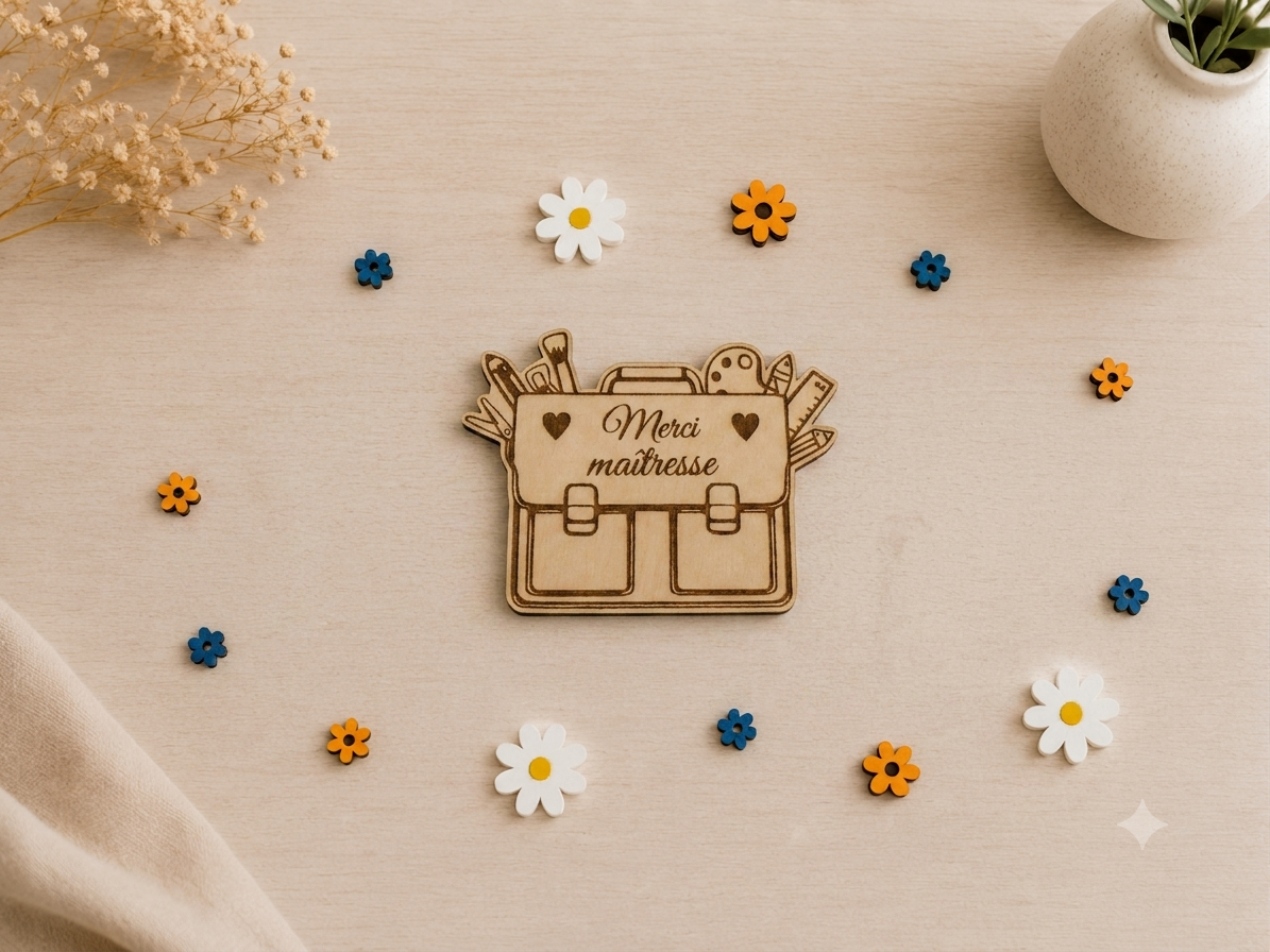 Magnet cartable en bois