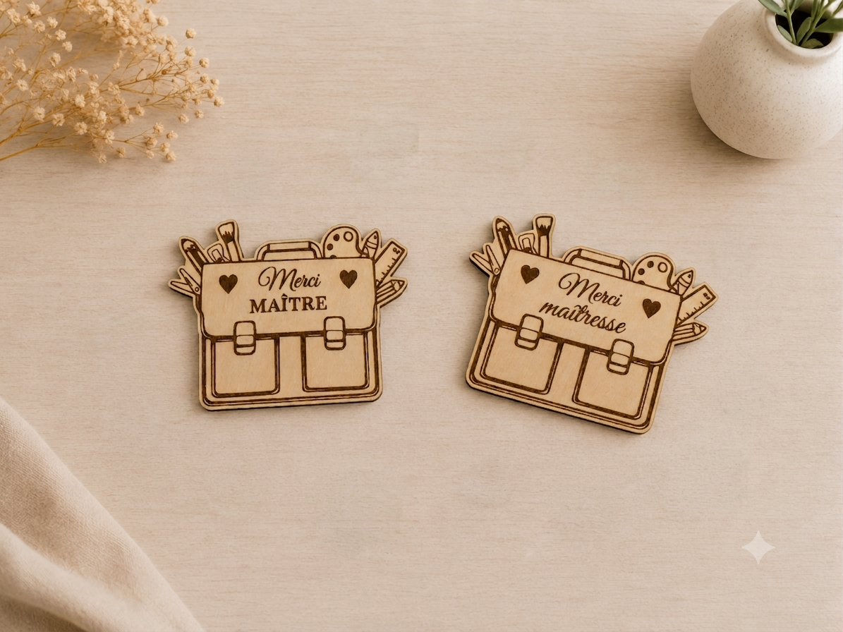Magnet cartable en bois