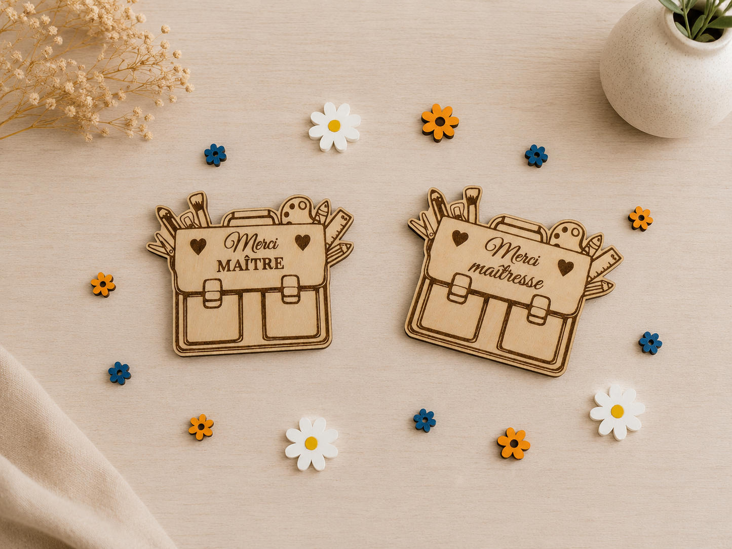 Magnet cartable en bois