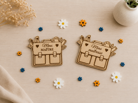 Magnet cartable en bois